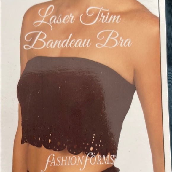 Fashion Forms Dark Gray Laser Cut Bandeau - Picture 2 of 9